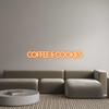 Custom neon sign COFFEE & COOK...