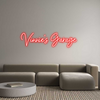 Custom neon sign Vinnie’s Gara...