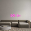Custom neon sign Bella’s Bar