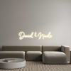 Custom neon sign Daniel & Nicole
