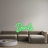 Custom neon sign 
Devils