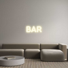 Custom neon sign BAR