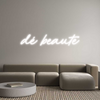 Custom neon sign dé beaute