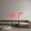 Custom neon sign Mr T