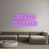 Custom neon sign Bubble
Waffles