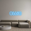 Custom neon sign Ollie