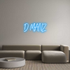 Custom neon sign D MANZ