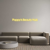 Custom neon sign Poppy's Beaut...
