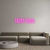 Custom neon sign fairy floss
