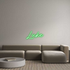 Custom neon sign Luke