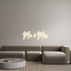 Custom neon sign Mr & Mrs
