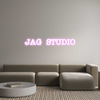 Custom neon sign JAG STUDIO