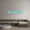 Custom neon sign The Press Club