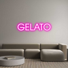 Custom neon sign GELATO