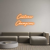 Custom neon sign Customer
Cha...
