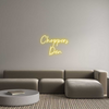 Custom neon sign Choppers 
Den
