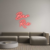 Custom neon sign Bar  
Rie