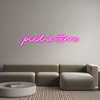 Custom neon sign pied-à-terre