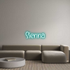 Custom neon sign Sienna