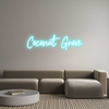 Custom neon sign Coconut Grove