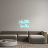 Custom neon sign Lady Glitter ...