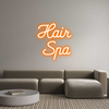Custom neon sign Hair 
Spa