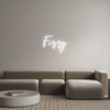Custom neon sign Fizzy