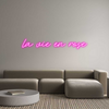 Custom neon sign la vie en rose