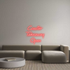 Custom neon sign Coaster 
Tak...