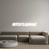 Custom neon sign Mitch’s Garage