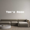 Custom neon sign Tom's Room