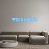 Custom neon sign WIN A RAV4 U