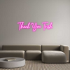Custom neon sign Thank You Trish