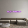Custom neon sign MustardMan