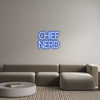 Custom neon sign Chief 
Nerd