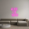 Custom neon sign WE ARE 
C3B ...