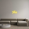 Custom neon sign Tully's