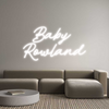 Custom neon sign Baby 
Rowland