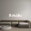 Custom neon sign The McCallum's