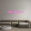 Custom neon sign Tastes like a...