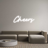 Custom neon sign Cheers