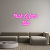 Custom neon sign Mick & Jen's ...
