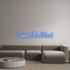Custom neon sign Feed Me Food