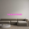 Custom neon sign THE BLUSH TRA...
