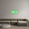 Custom neon sign open