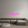 Custom neon sign Aliyah