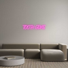 Custom neon sign TOOTH GEMS