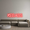Custom neon sign kebabs
