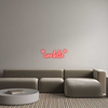 Custom neon sign “ciao bella”