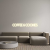 Custom neon sign COFFEE & COOK...